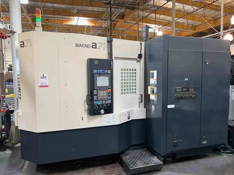 Makino #A71, horizontal machining center, Fanuc 31iM, 28.7