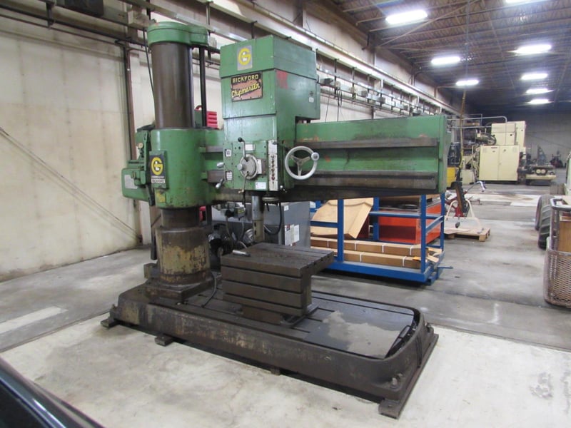 6' -15" Giddings & Lewis Bickford Chipmaster #962, tapping,power arm elevation, #5MT, 10 HP