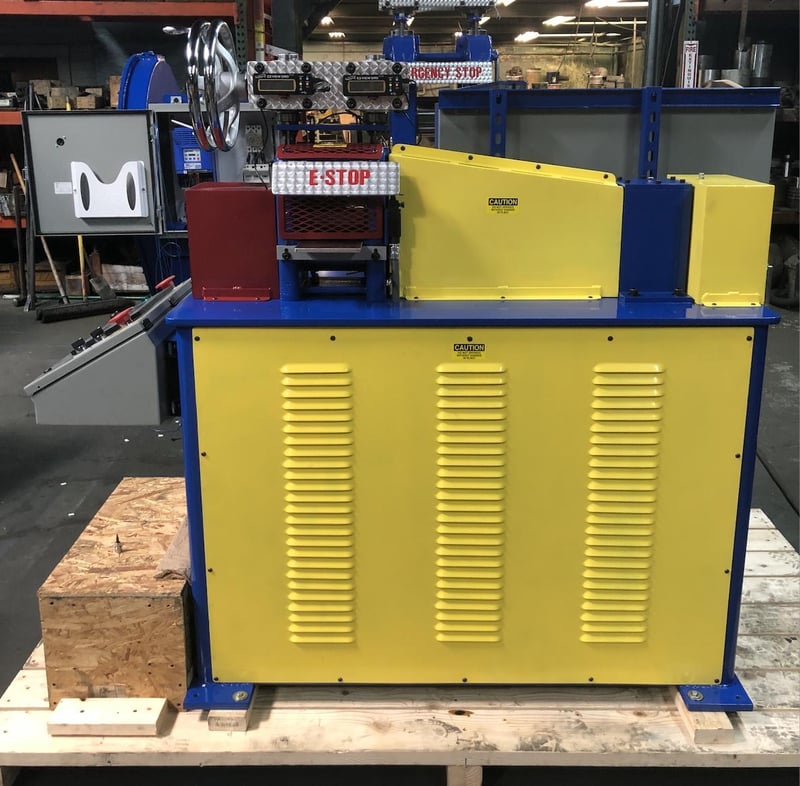 4" x 6" IRM 4060, 2Hi/4Hi hot lab rolling mill with payoff