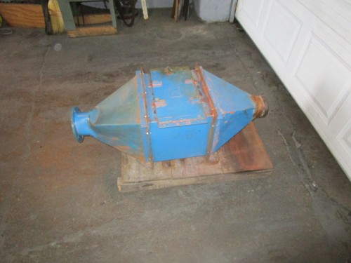 14" x 12" Eriez Mfg. ##FGH-4, Magnet, 4.75" diameter inlet/outlet