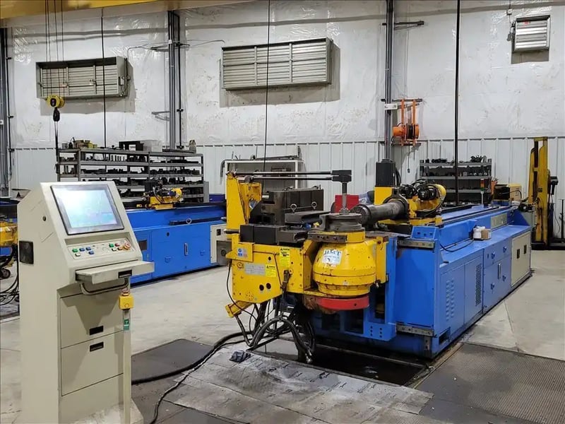 3.9" Horn #CNC100TBREL, tube bender, 190&deg; bend angle, 56 HP total power, 2008,S43405