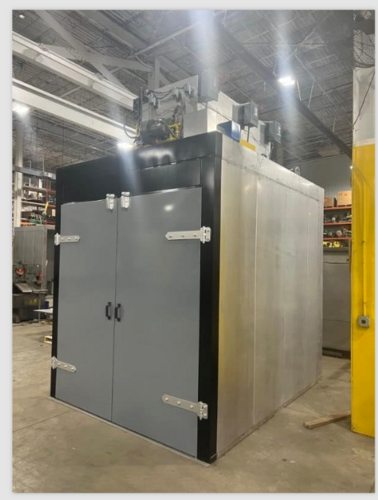 84" width x 102" L x 90" H AIS Finishing Systems, Convection Powder