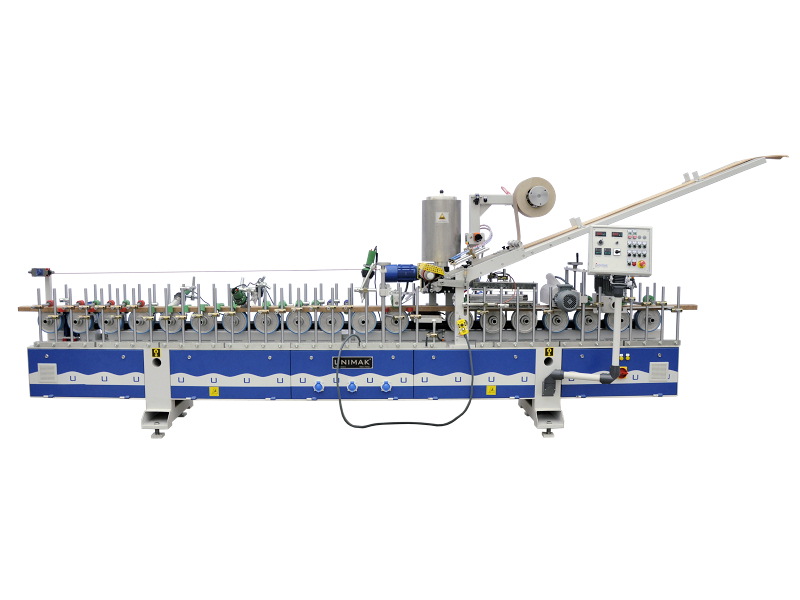 Unimak #PW-20F4-E, Hot Melt Profile Wrapper, (4) 13.1' long bedframe, (16) drive wheels, 49-131 FPM, 2026, new