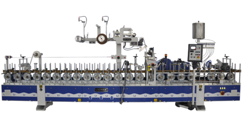 Unimak #PW 20F4-P, Hot Melt Profile Wrapper, (4) 13.1' long bedframe, (16) drive wheels, 49-131 FPM, 2026, new