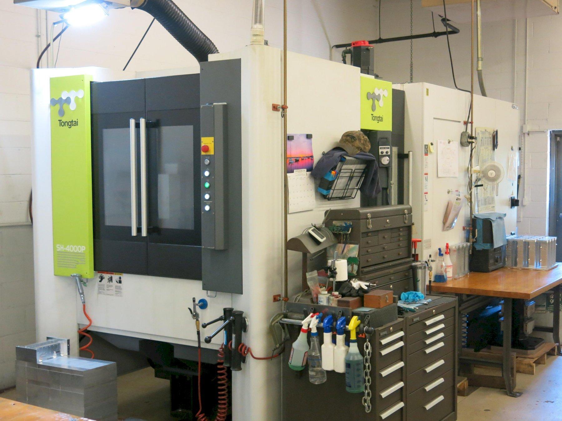 Sh Machine Tools Tong-Tai #SH-4000P, CNC horizontal machining center, 60 automatic tool ...