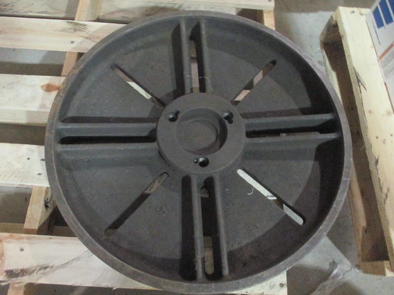 24" Lathe face plate with D16 back plate, 21/2" thick for Sale