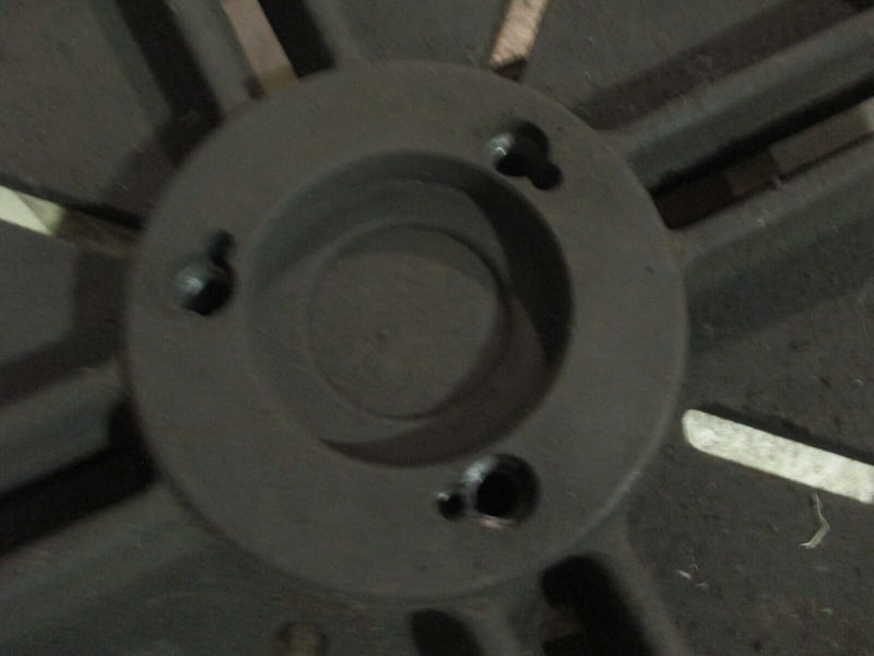 24" Lathe face plate with D16 back plate, 21/2" thick for Sale