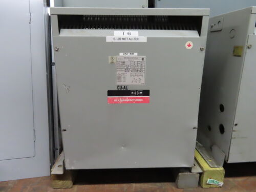 30 KVA 480 Delta Primary, 208Y/220 Secondary, Rex BC30HR transformer, 1 yr warranty