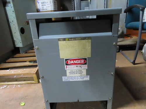 15 KVA 480 Primary, 480Y/277 Secondary, Square D 15T76H transformer, type 2 enclosure, 1 yr warranty