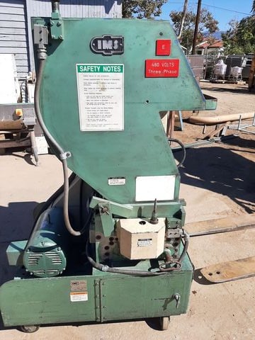 17" x 12" IMS #LP-187-SC, plastic granulator, Carbon Steel construction, 8 blade spiral cut, 15 HP