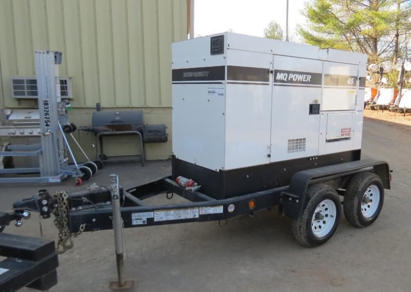 40 KW Multiquip #DCA45SSIU4F, Trailer Mounted Diesel Generator, Sound ...