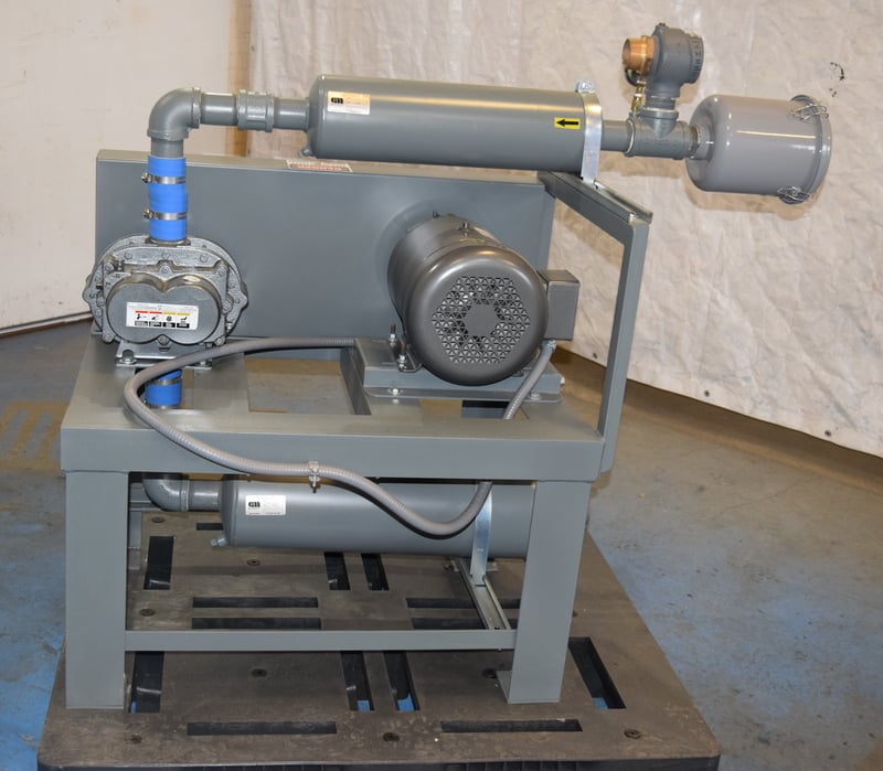 Tuthill #3003-21L2, vacuum/pump system, 7-1/2 HP Baldor motor, serial ...