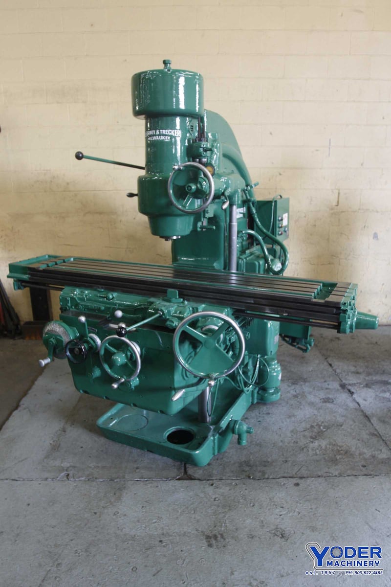 Kearney & Trecker #310TF, vertical mill, 14" x68" table, coolant, #50NS, #73590