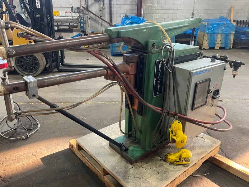 75 KVA Weldomatic #AF-2A, spot welder, foot pedal controls, Medweld ...