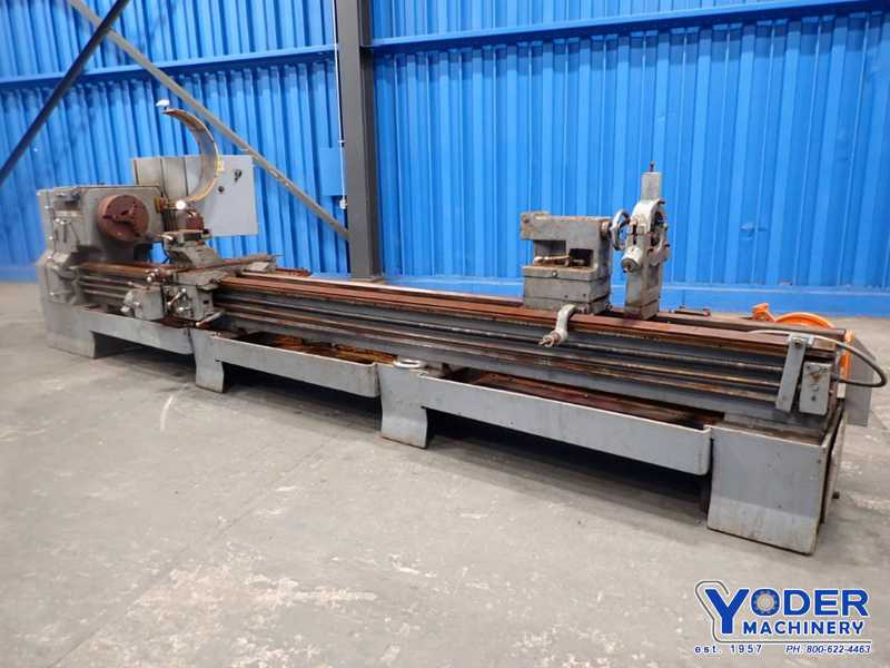 32" x 192" LeBlond #Regal, hollow spindle engine lathe, front 3-jaw 15" chuck, 15 HP, #75463