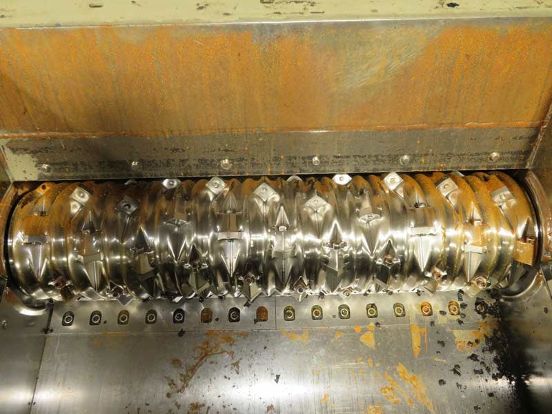 Vecoplan #RG52/100SPK, single shaft shredder, 15" dia rotor