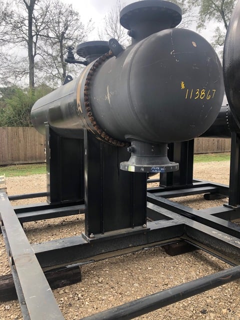 1250 sq.ft., 500 psi, Ohmstede, Stainless Steel Heat Exchange, 480 psi tube, 500 &deg;F, 2014, #113867