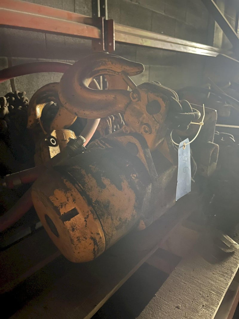 6 Ton, Harrington TRC6000, air hoist, hook mount with pendant control