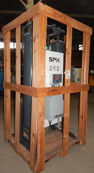 300 scfm, SPX-DELTECH #RP300, externally heated desiccant air dryer, 100 psig