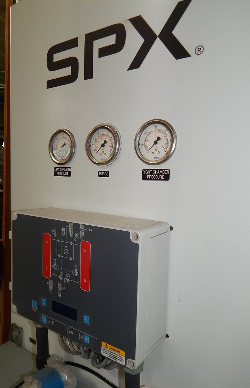 300 scfm, SPXDELTECH RP300, externally heated desiccant air dryer