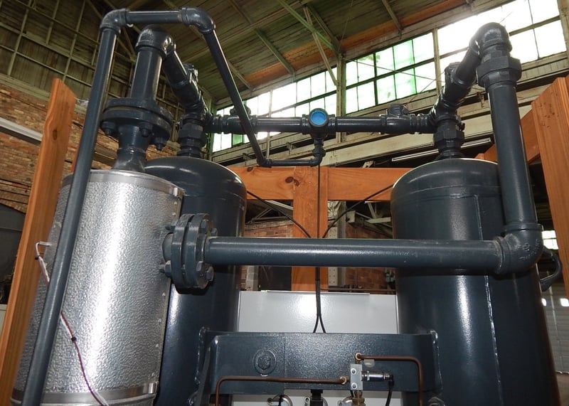 300 scfm, SPXDELTECH RP300, externally heated desiccant air dryer