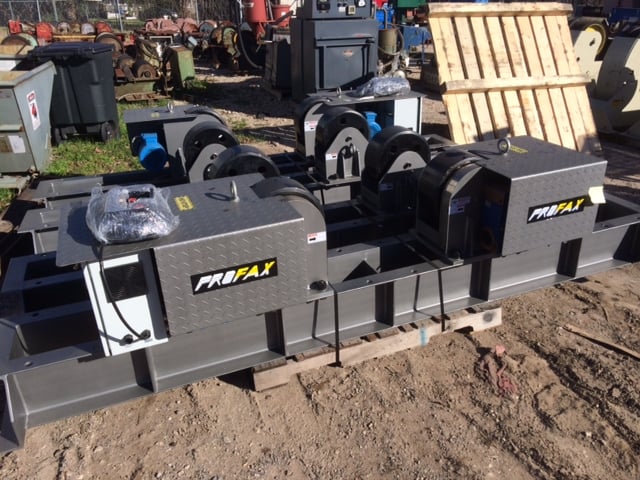 30 Ton, Profax #TR60000, tank & vessel turning roll sets, vari-speed controls, 60000 lb.