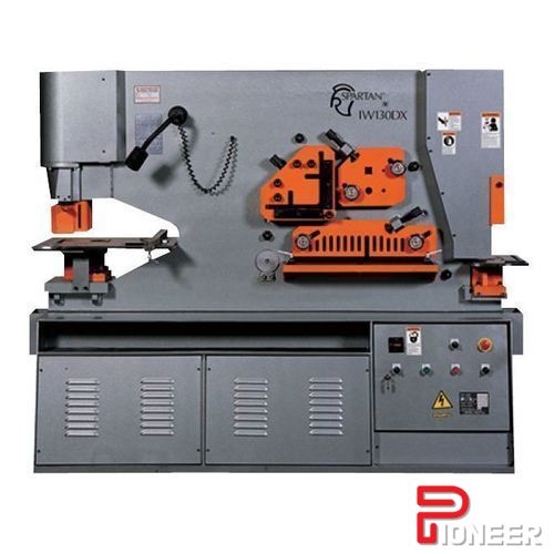 6" x 6" x .5" Marvel #IW-110D, ironworker, 110 ton, 10 HP, 12" throat, 3.9375" stroke