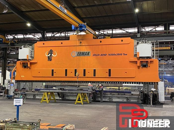 2200 Ton, Ermaksan Speedbend14200200, CNC press brake, Delem
