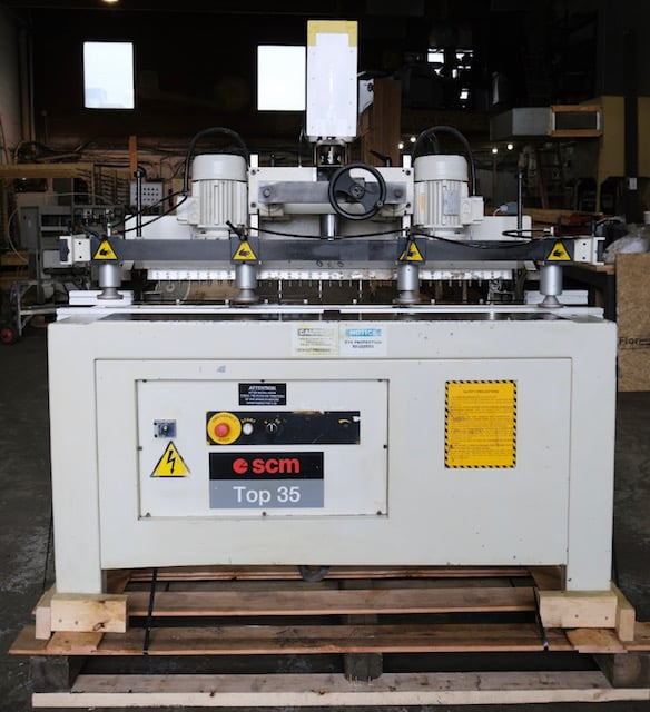 35 Spindle, SCMI #Top35, Boring Machine, 32mm spacing, left/right fences, 2800 RPM