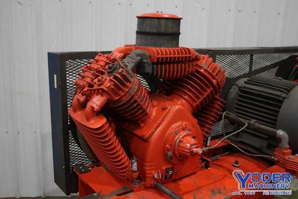 25 HP DeVilbiss #VAX-5080, air 2 dual drive pumps, 175 psi, #76340 Sale | Surplus Record