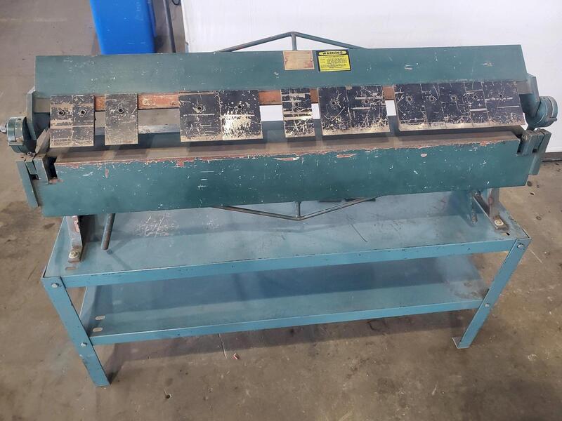 16 gauge x 4' Enco 1305061, finger brake press for Sale Surplus Record