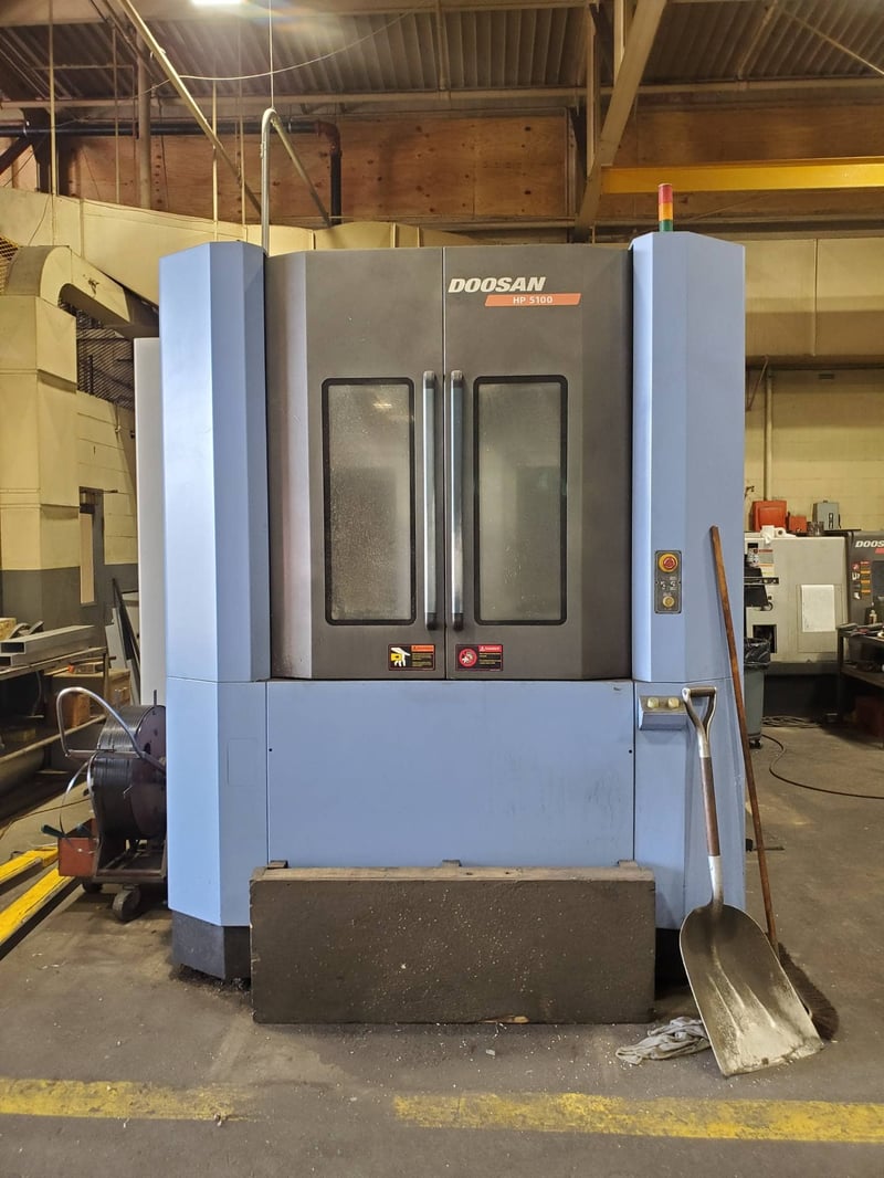 Daewoo Doosan #HP-5100, CNC horizontal machining center, 40 automatic tool changer, 33.5" X, 27.6" Y, 29.5"