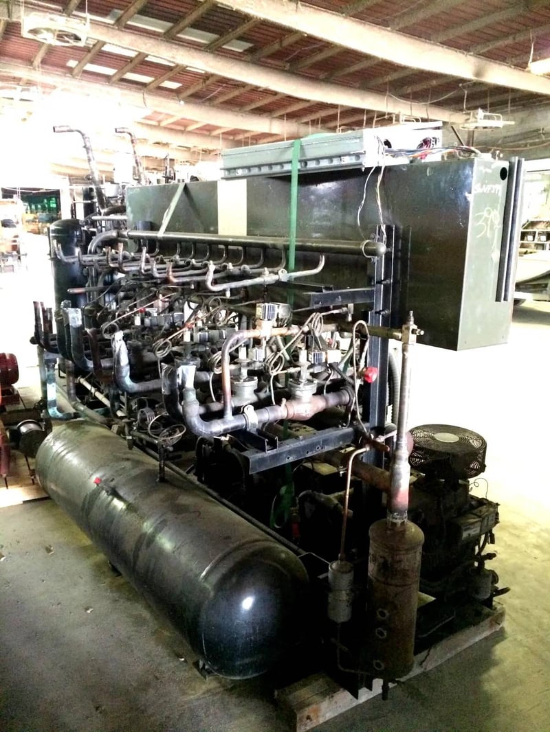 Hill Refrigeration AQ9C4040RCM2., Freon Refrigerant Compressor Rack, 40 HP, 220 V for Sale