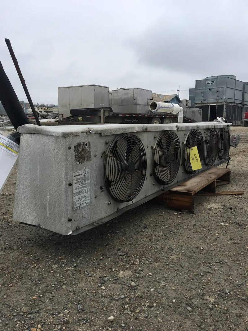 5 Fans, Hussmann HC6A 278AB ALT, Ammonia/Freon Evaporator Coil 3.48 TR, Medium Temperature