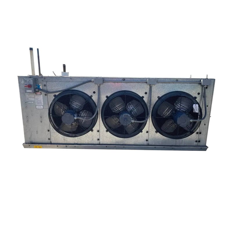 3 Fans, Krack DTX3S-760-DXA-HGC-LH, Ammonia Evaporator Coil - 8.73 TR, Low/Medium Temperature, 0.75 HP, 13500
