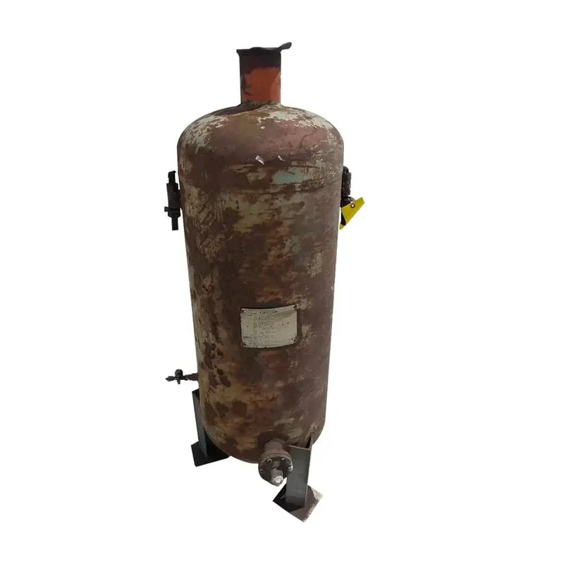 86 Gallons, Frick 160 OS20-F, Vertical Ammonia Oil Tank, 20" diameter x 50" L Tank, 300 PSI @ 300 F, 1979