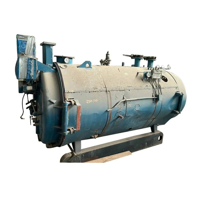 60 HP CleaverBrooks CB70060, Packaged Firetube Hot Water Boiler