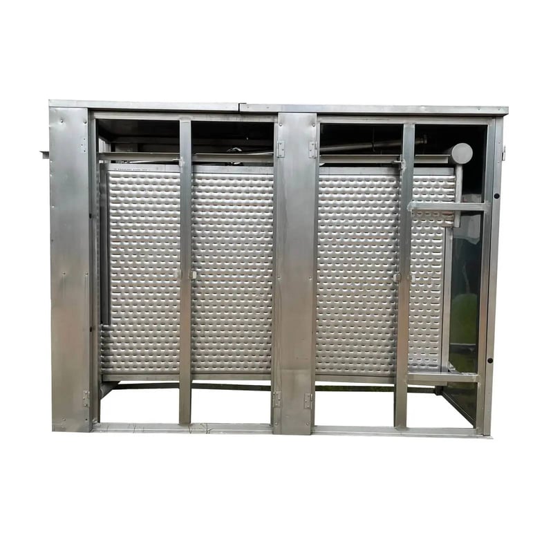 96" x 60" Turbo #HTDA960607, Plate Chiller, R-717, 7 Stainless Steel Plates