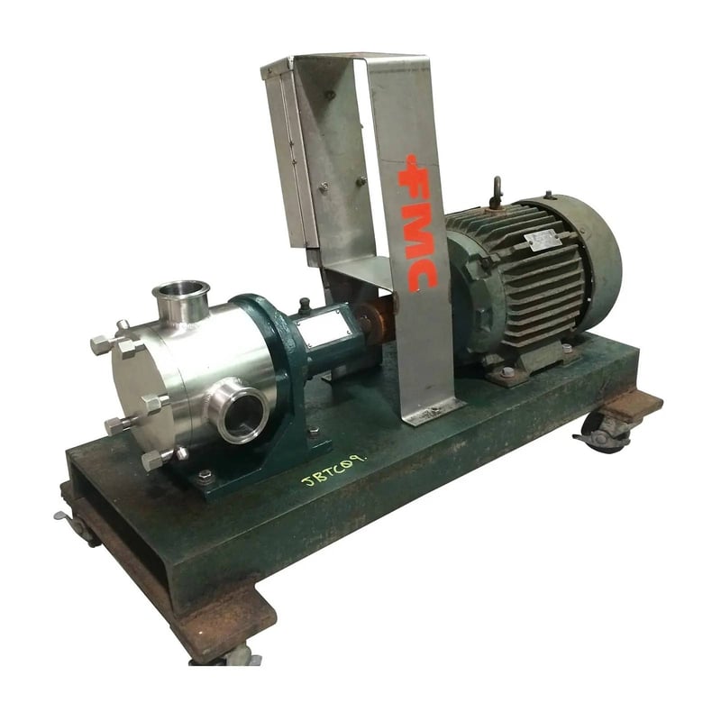18 GPM @ 217 psi, Sine #SPS-20, Positive Displacement Pump, 5 HP, 1730 RPM, 230/460 V, 600 RPM speed, (2) 2"