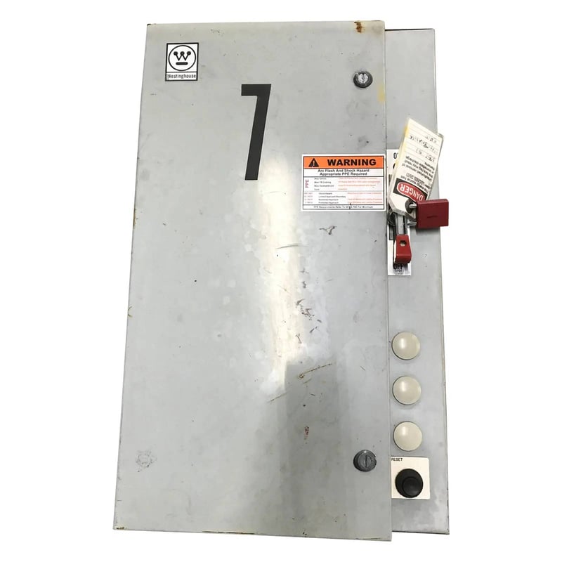 Westinghouse, Motor Starter, 100 HP, 460 Volts, 60 Hz, 3 phase