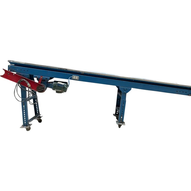 12" wide x 10' long, Genemco Adjustable Conveyor Belt, 10" H Clearance above belt