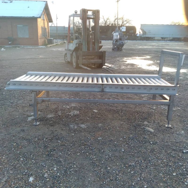 Stainless Steel Drum Roller Conveyor for Sale Surplus Record