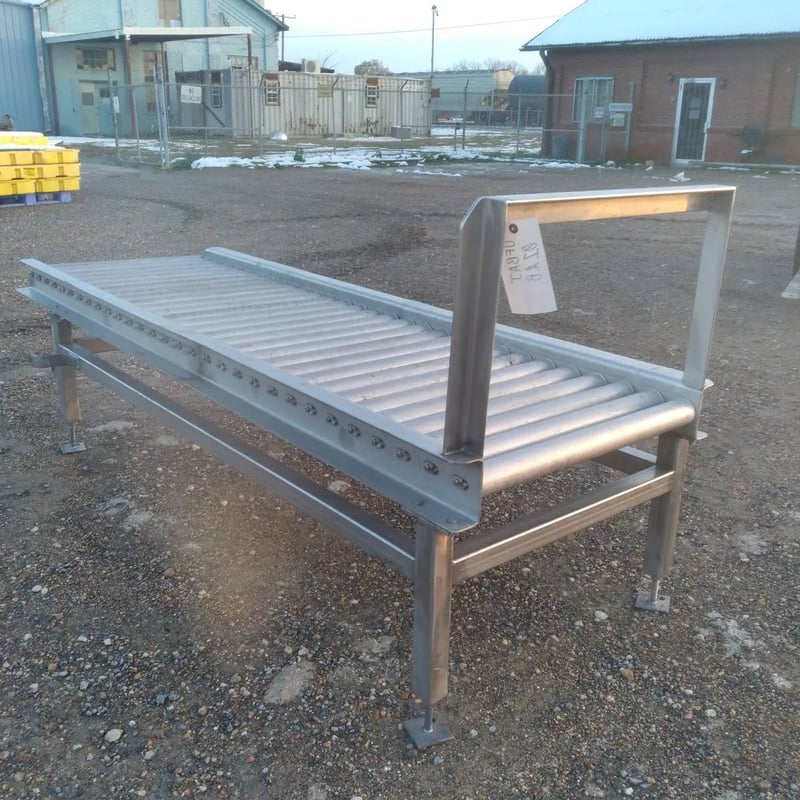 Stainless Steel Drum Roller Conveyor for Sale Surplus Record