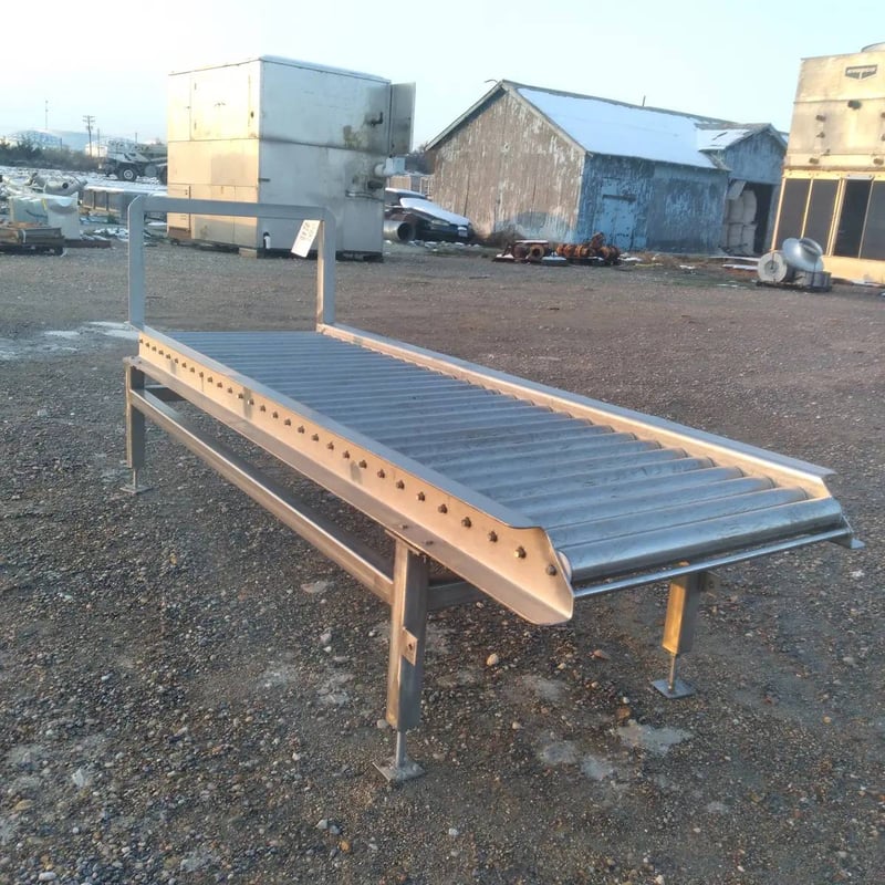 Stainless Steel Drum Roller Conveyor for Sale Surplus Record