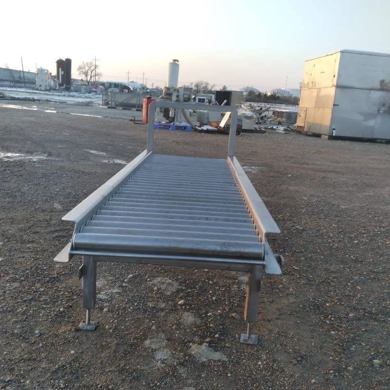 Stainless Steel Drum Roller Conveyor for Sale Surplus Record