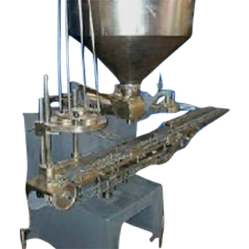 Stainless Steel Single Head Piston Filler, 0.5 HP, 4-1/4" diameter x 3-1/4" L Piston, 1" diameter Valve, 78"