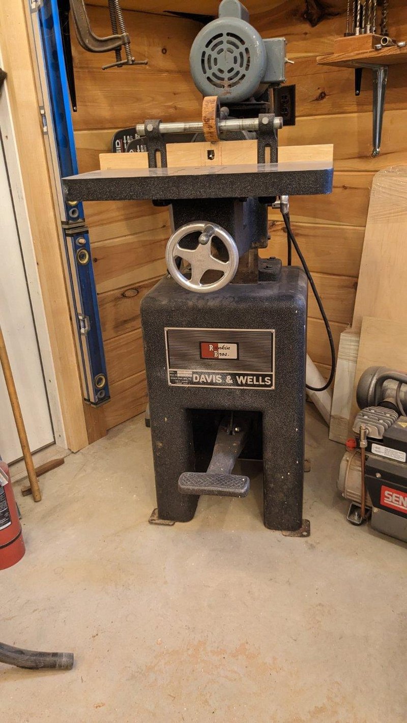 Davis & Wells DBM64, Horizontal Boring Machine, 3/4 HP 1725 rpm motor