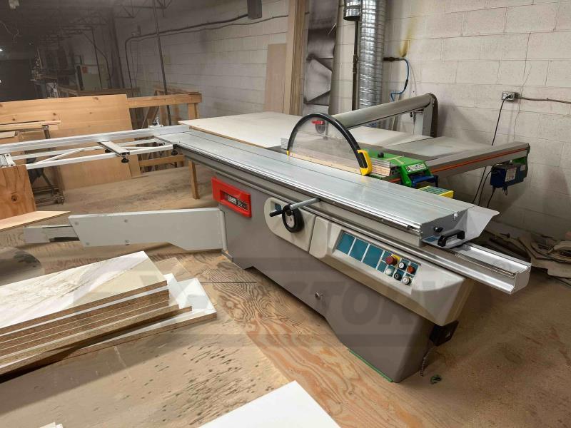 Casadei #KS-340-M, Sliding Table Saw, 132" slide capacity, 14-3/4" x 124" sliding table, 15-3/4" diameter