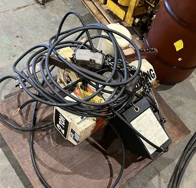 2 Ton, Coffing, chain hoist, hand operated pendant Control for Sale Surplus Record