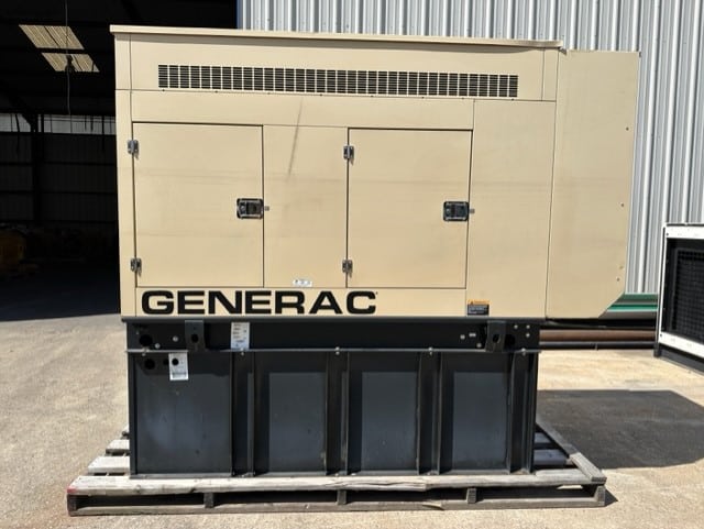 60 KW Generac #SD060, 120/240 Volts, 1-phase, 487 hours, 93 HP, Mitsubishi 4D34-T engine, sound attenuated